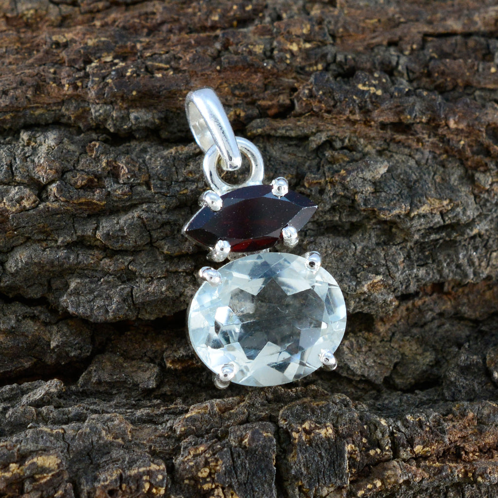 Multi Stone Delicate Latin American Silver Toi et Moi Zoe Love multicolor Pendant Jewelry