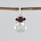Multi Stone Delicate Latin American Silver Toi et Moi Zoe Love multicolor Pendant Jewelry