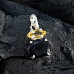 Multi Stone Delicate Russian Sterling Silver Toi et Moi Zoey Engagement multicolor Pendant Jewellery