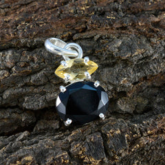 Multi Stone Delicate Russian Sterling Silver Toi et Moi Zoey Engagement multicolor Pendant Jewellery