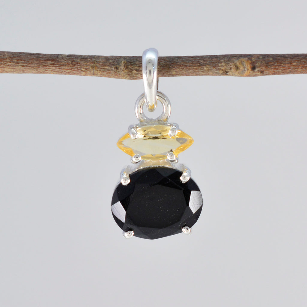 Multi Stone Delicate Russian Sterling Silver Toi et Moi Zoey Engagement multicolor Pendant Jewellery