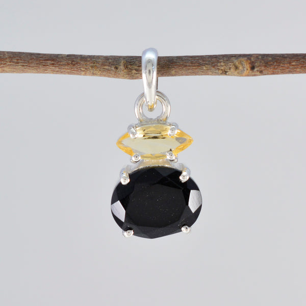 Multi Stone Delicate Russian Sterling Silver Toi et Moi Zoey Engagement multicolor Pendant Jewellery