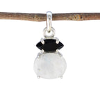 Multi Stone Delicate Moroccan 925 Silver Toi et Moi multicolor Pendant