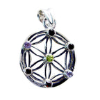 Multi Stone Featherlight Spanish 92.5 Silver multiple Mathilde Victorian multicolor Pendant Jewellery