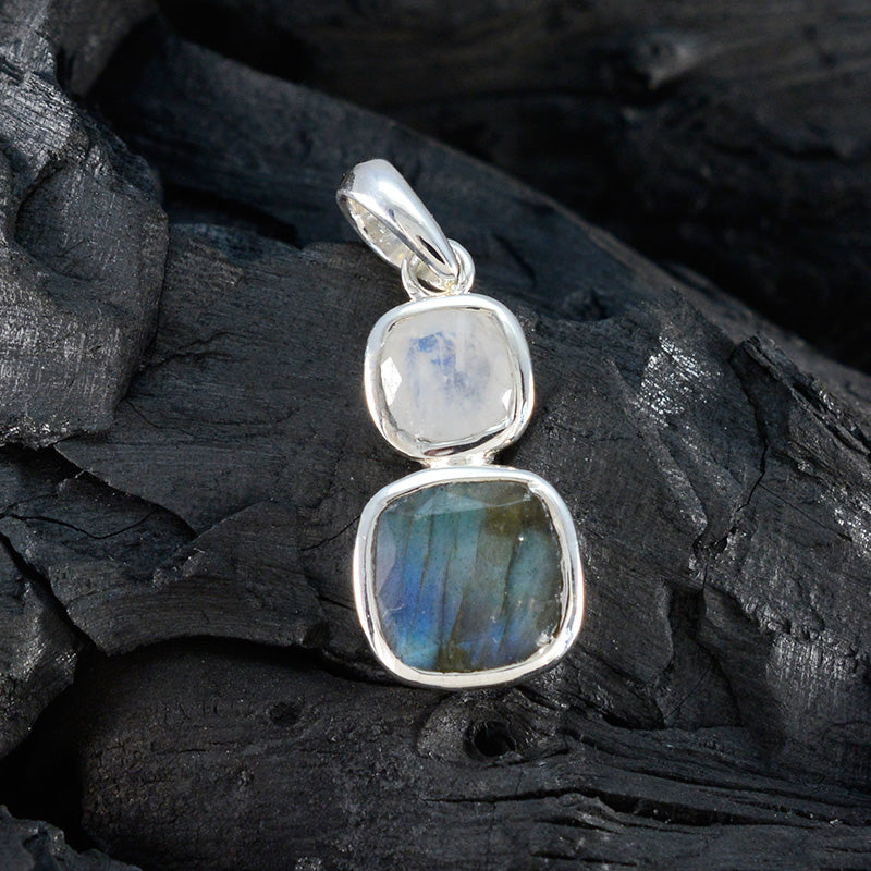 Multi Stone Whisper-thin Latin American 925 Silver Toi et Moi Scarlett Modern multicolor Pendant Jewelry