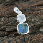 Multi Stone Whisper-thin Latin American 925 Silver Toi et Moi Scarlett Modern multicolor Pendant Jewelry