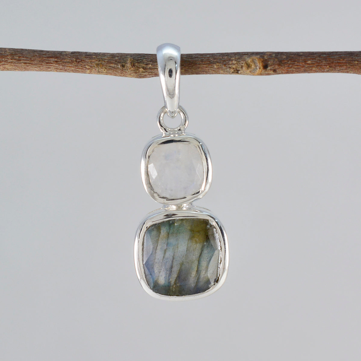 Multi Stone Whisper-thin Latin American 925 Silver Toi et Moi Scarlett Modern multicolor Pendant Jewelry