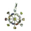 Multi Stone Eye-catching American Sterling Silver multiple multicolor Pendant