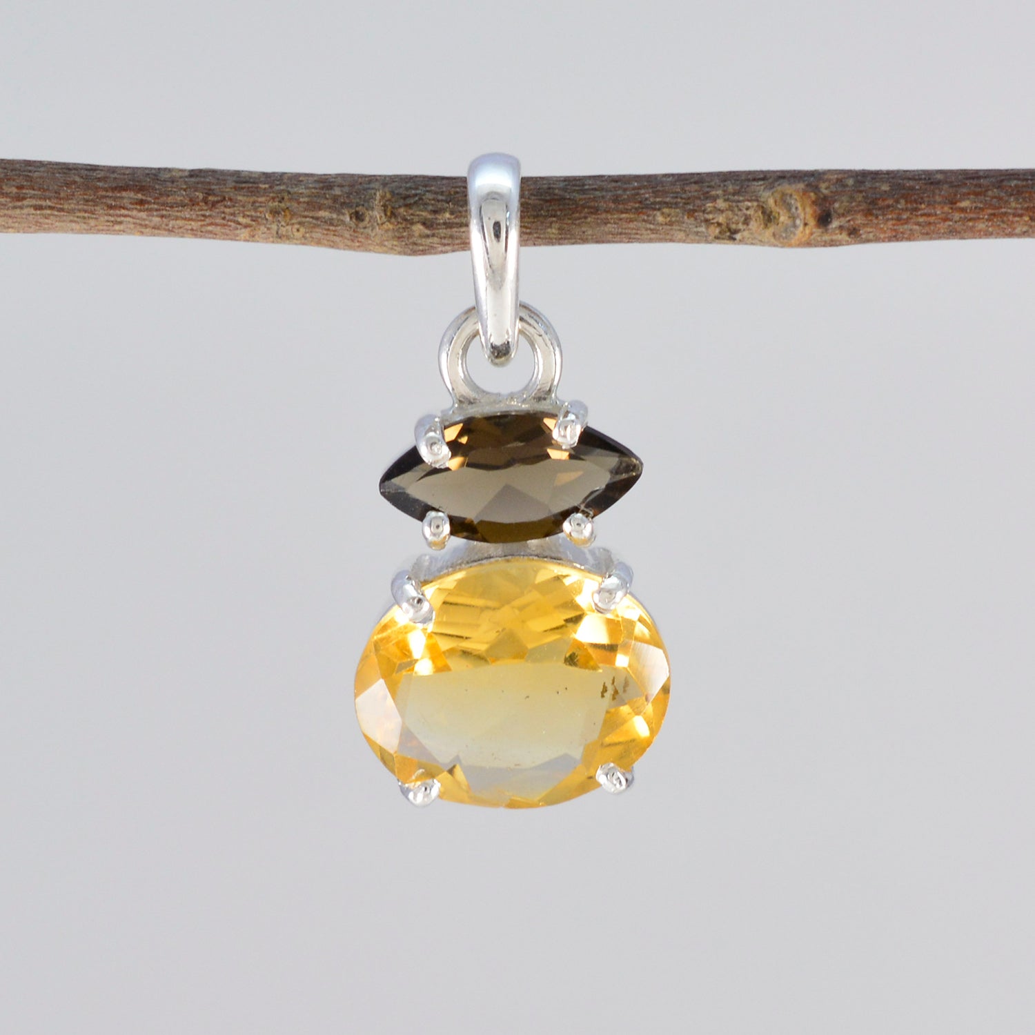 Multi Stone Delicate Turkish Silver Toi et Moi Zoe valentine multicolor Pendant Jewelry