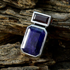 Multi Stone Whisper-thin Mexican 92.5 Silver Toi et Moi Andrea Modern multicolor Pendant Jewellery