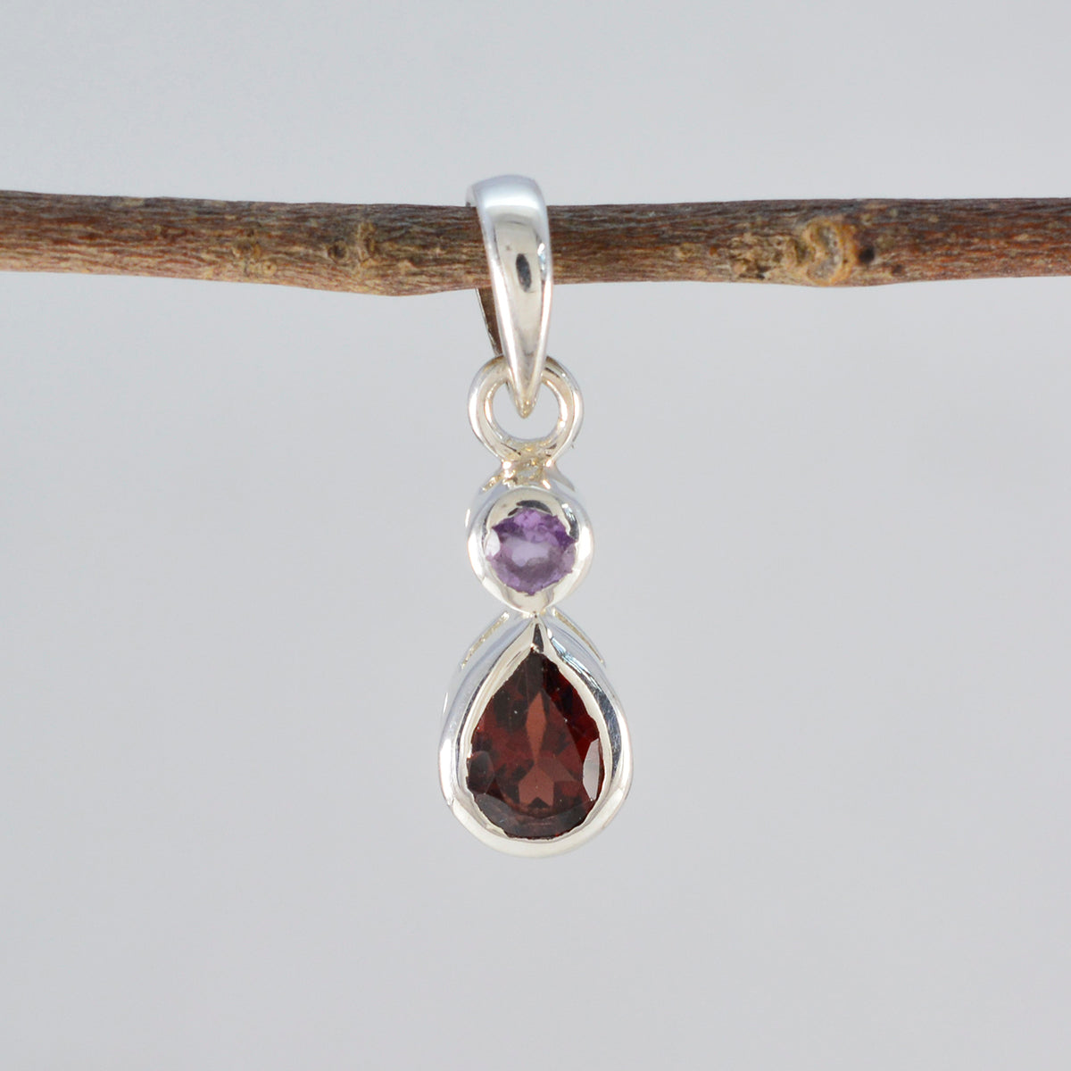 マルチストーン ミニマリスト 日本製 92.5 シルバー Toi et Moi Yukki トレンディなマルチカラーペンダントジュエリー サブ画像