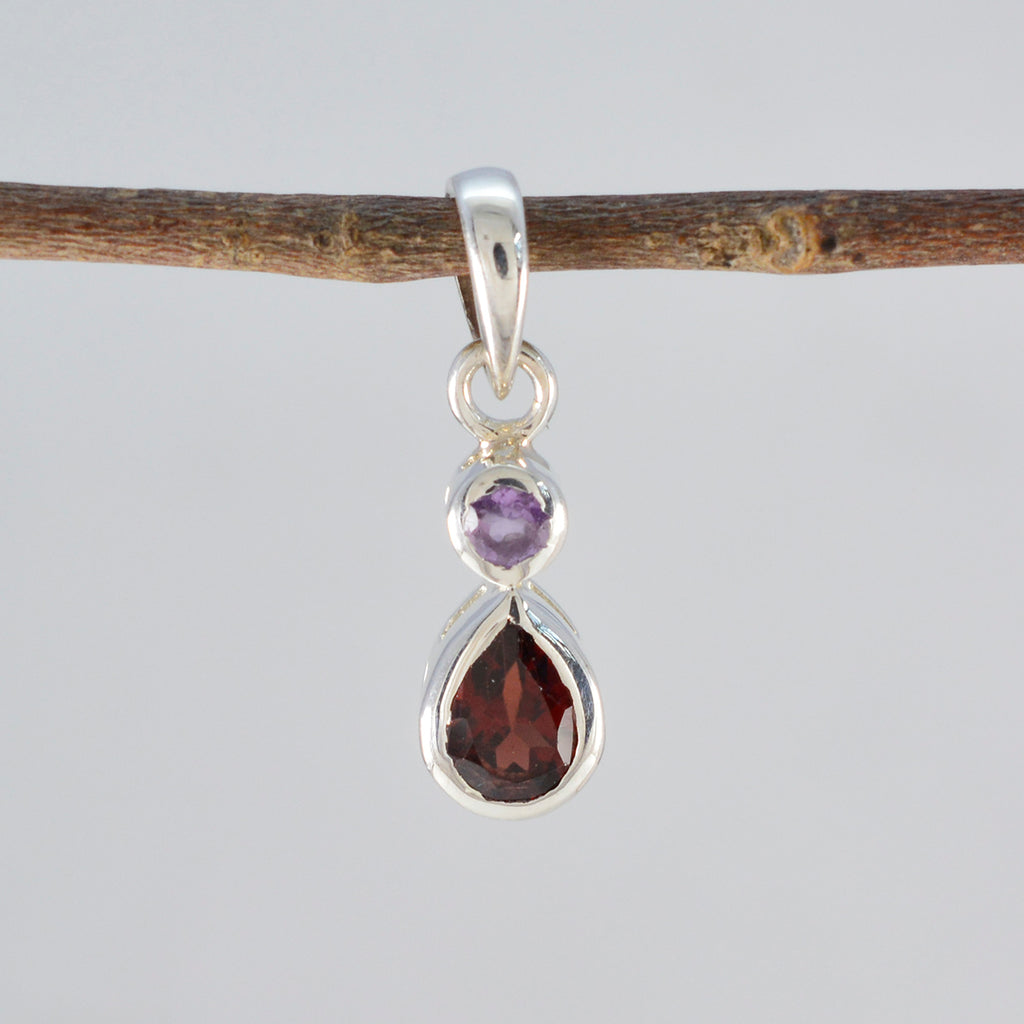 Multi Stone Minimalist Japanese 92.5 Silver Toi et Moi Yukki Trendy multicolor Pendant Jewellery