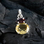 Multi Stone Delicate Mexican 925 Silver Toi et Moi Yasmin Feminine multicolor Pendant Jewelry