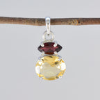 Multi Stone Delicate Mexican 925 Silver Toi et Moi Yasmin Feminine multicolor Pendant Jewelry