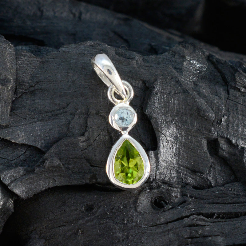 Multi Stone Minimalist Korean Silver Toi et Moi Yunna Modern multicolor Pendant Jewelry