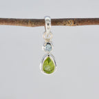 Multi Stone Minimalist Korean Silver Toi et Moi Yunna Modern multicolor Pendant Jewelry