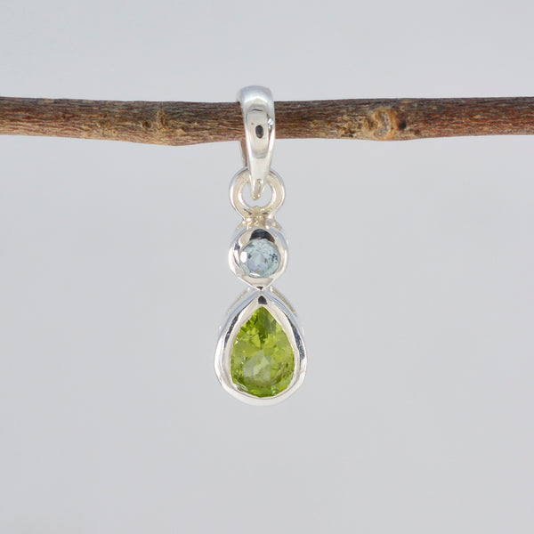 Multi Stone Minimalist Korean Silver Toi et Moi Yunna Modern multicolor Pendant Jewelry