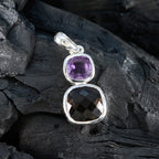 Multi Stone Whisper-thin Turkish 925 Silver Toi et Moi Stella Love multicolor Pendant Jewelry