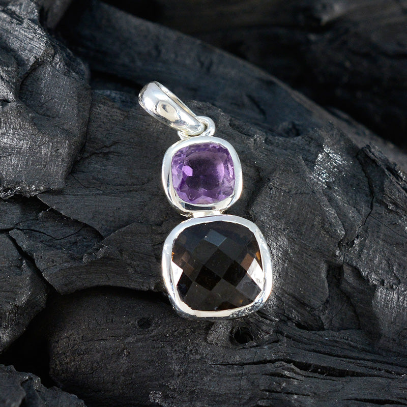 Multi Stone Whisper-thin Turkish 925 Silver Toi et Moi Stella Love multicolor Pendant Jewelry