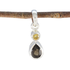 Multi Stone Minimalist Japanese Sterling Silver Toi et Moi multicolor Pendant