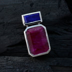 Multi Stone Whisper-thin Moroccan 925 Silver Toi et Moi Bianca Trendy multicolor Pendant Jewelry