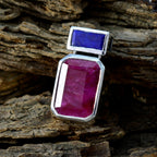 Multi Stone Whisper-thin Moroccan 925 Silver Toi et Moi Bianca Trendy multicolor Pendant Jewelry