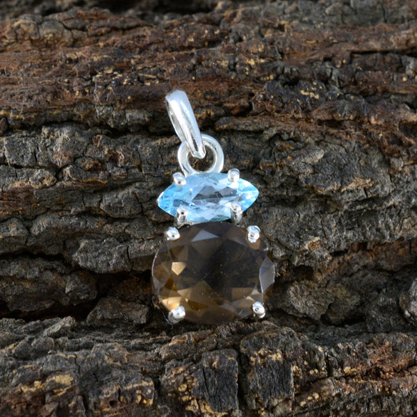 Multi Stone Delicate Russian Silver Toi et Moi Zoe Fairytale multicolor Pendant Jewelry