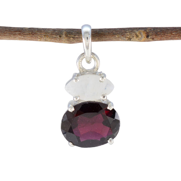 Multi Stone Delicate Moroccan Sterling Silver Toi et Moi multicolor Pendant
