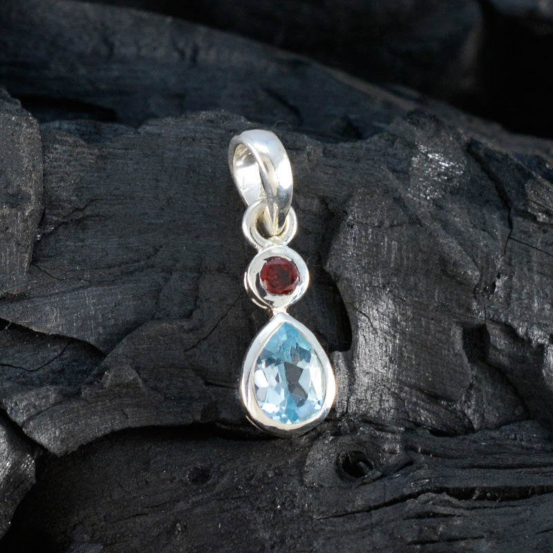 Multi Stone Minimalist Korean Silver Toi et Moi Yuna Abstract multicolor Pendant Jewelry