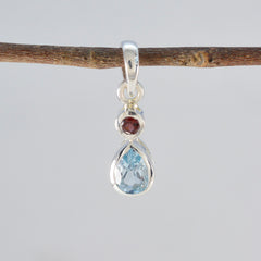 マルチストーン ミニマリスト 韓国 シルバー Toi et Moi Yuna アブストラクト マルチカラー ペンダント ジュエリー