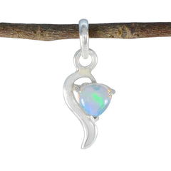 Opal Minimalist Japanese 92.5 Silver Solitaire White Pendant