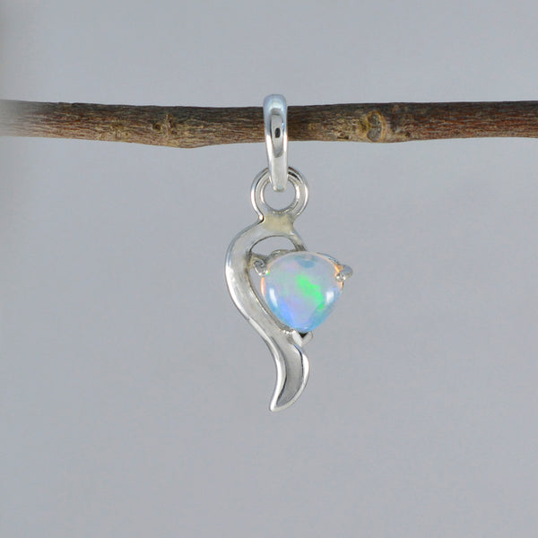 Opal Minimalist Japanese 92.5 Silver Solitaire Yuna valentine White Pendant Jewellery