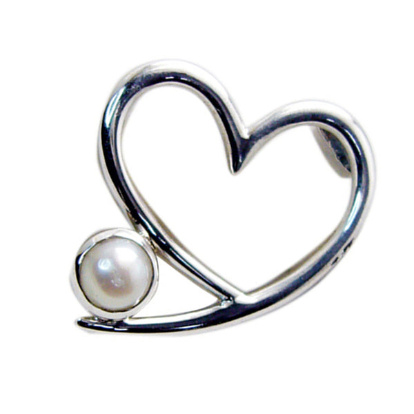 Pearl Featherlight Egyptian Sterling Silver Solitaire Isabella Modern White Pendant Jewellery