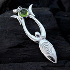 Peridot Tiny Spanish 92.5 Silver Solitaire Eva propsel Green Pendant Jewellery