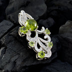 Peridot Edgy Middle Eastern Sterling Silver multiple Daniela valentine Green Pendant Jewellery