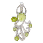 Peridot Edgy Middle Eastern Sterling Silver multiple Green Pendant