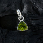 Peridot Dainty Moroccan 92.5 Silver Solitaire Valentina Fairytale Green Pendant Jewellery