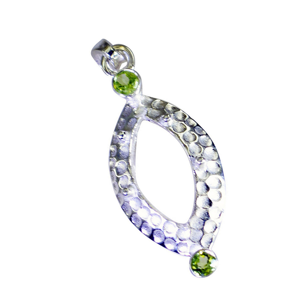 ペリドットのフェザーライトトルコスターリングシルバーToi et Moi Grace Fairytale Greenペンダントジュエリー