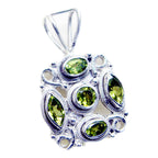 Peridot Statement American 925 Silver multiple Greta Rope-Wire Green Pendant Jewelry