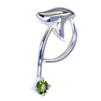 Peridot Klassischer spanischer Sterling Silber Solitär Lourdes Eternity Grün Anhänger Schmuck