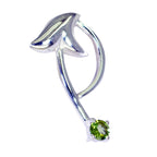 Peridot Klassischer spanischer Sterling Silber Solitär Lourdes Eternity Grün Anhänger Schmuck