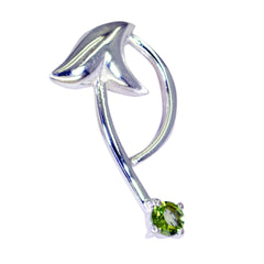 Peridot Classic Spanish Sterling Silver Solitaire Lourdes Eternity Green Pendant Jewellery