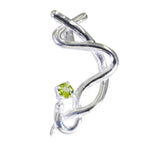 Peridot Featherlight Spanish Sterling Silver Solitaire Green Pendant