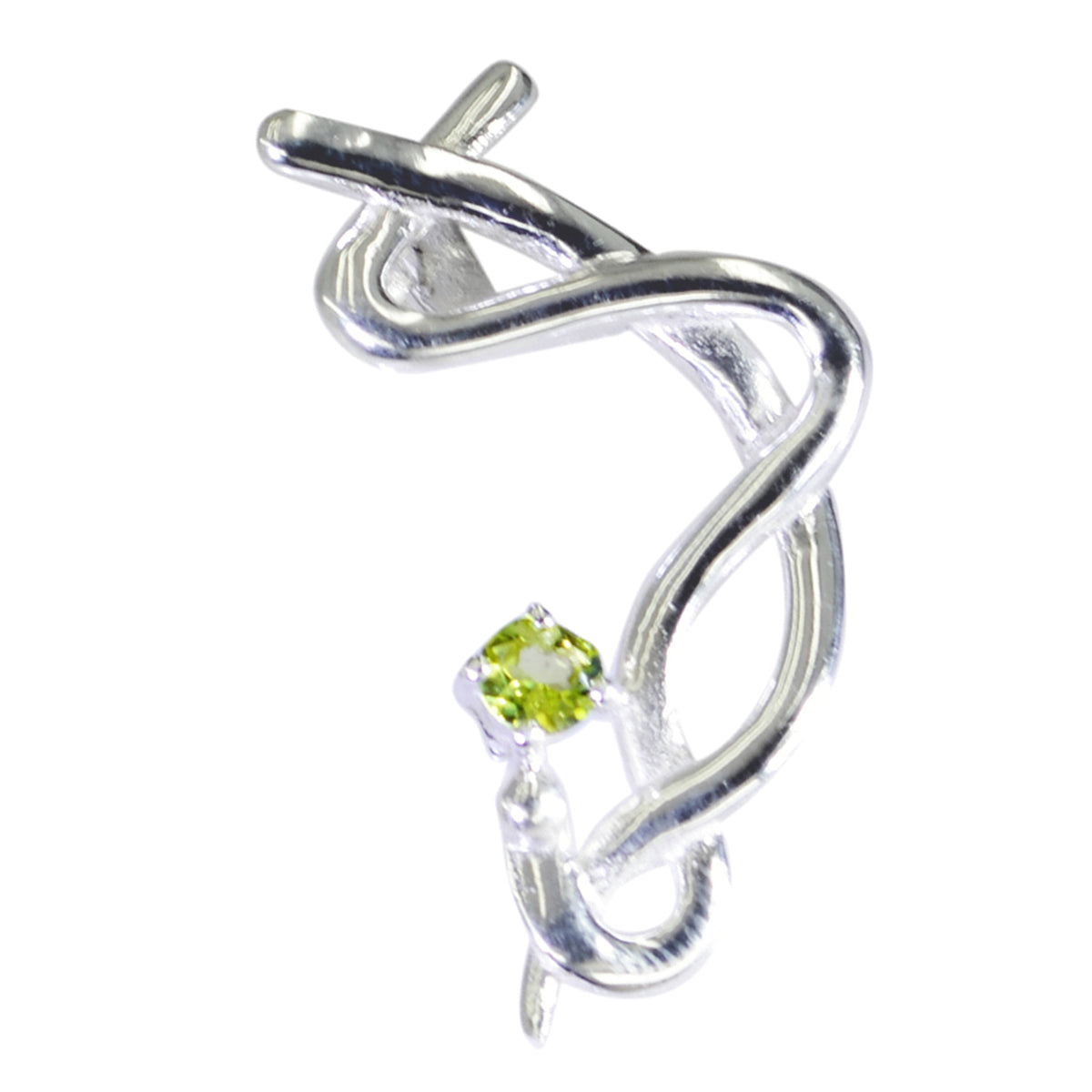 Peridot Featherlight Spanish Sterling Silver Solitaire Mariana Abstract Green Pendant Jewellery