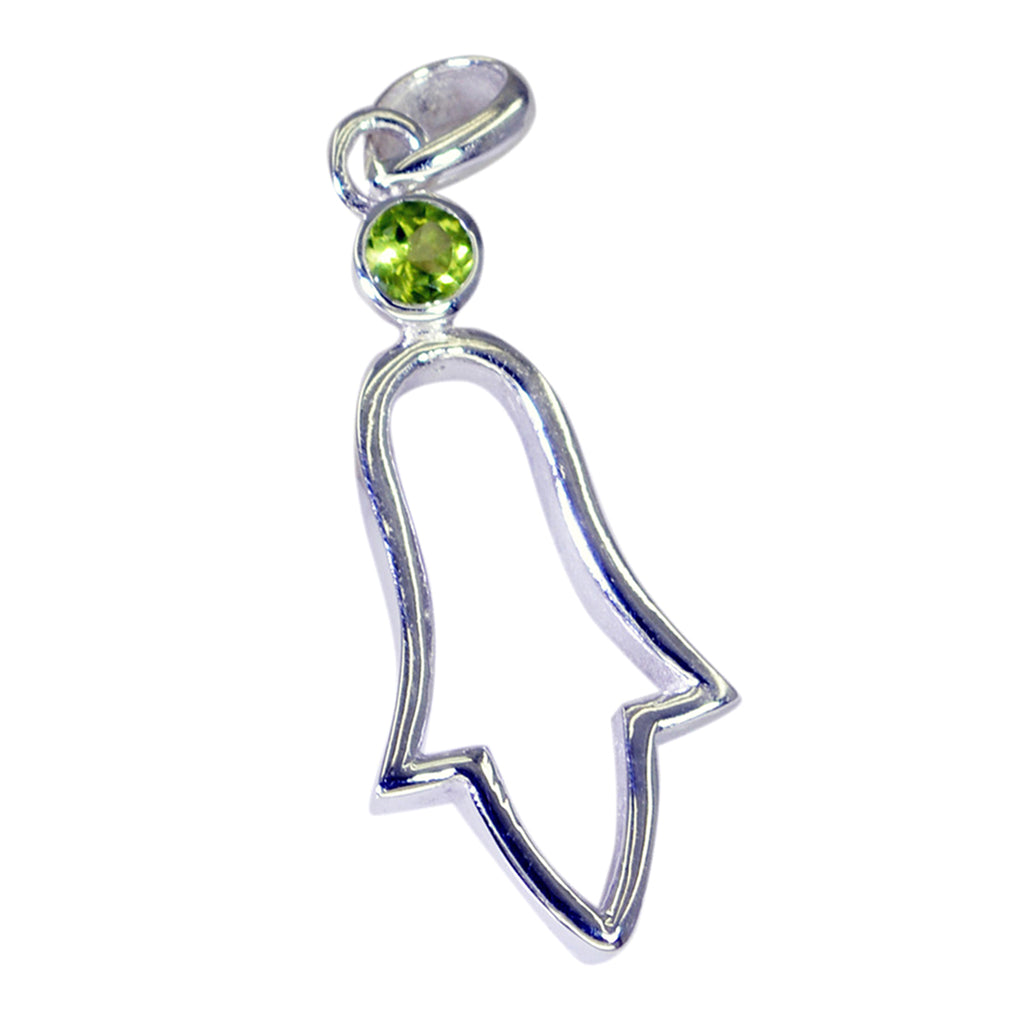Peridot Featherlight Italian Silver Solitaire Paula valentine Green Pendant Jewelry