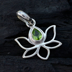 Peridot Elegant Korean 925 Silver Solitaire Mei Rope-Wire Green Pendant Jewelry
