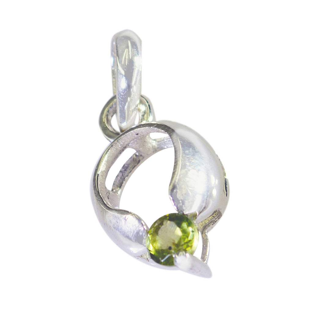 Peridot Featherlight German Silver Solitaire Sophia Graceful Green Pendant Jewelry