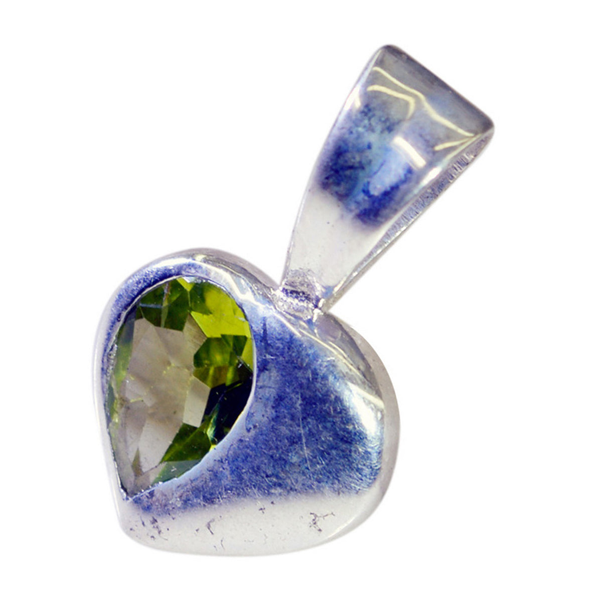 Peridot Minimalist Korean 925 Silver Solitaire Yan Trendy Green Pendant Jewelry