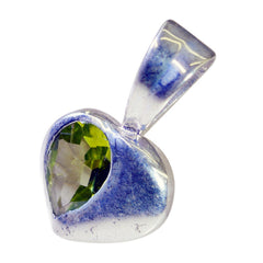 Peridot Minimalist Korean 925 Silver Solitaire Yan Trendy Green Pendant Jewelry