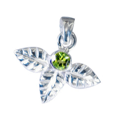 Peridot Featherlight German Sterling Silver Solitaire Anna Feminine Green Pendant Jewellery